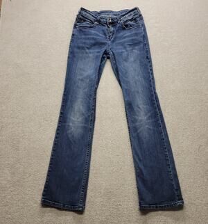 Tuff Womens Bootcut Jeans Size 27x33 Blue Stretch Medium Wash Denim